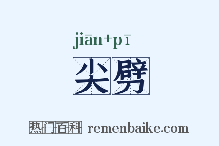 尖劈是什么意思的图片
